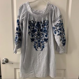 Zara embroidered summer dress